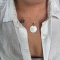 Handmade swedish coin necklace on