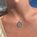 Coin necklace icelandic 10 kronur