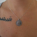 Irish coin necklace bull vintage