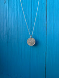 Japanese Flower Coin Necklace