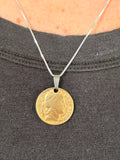 Argentina 	20 cent argentina coin gold libertad 	1949