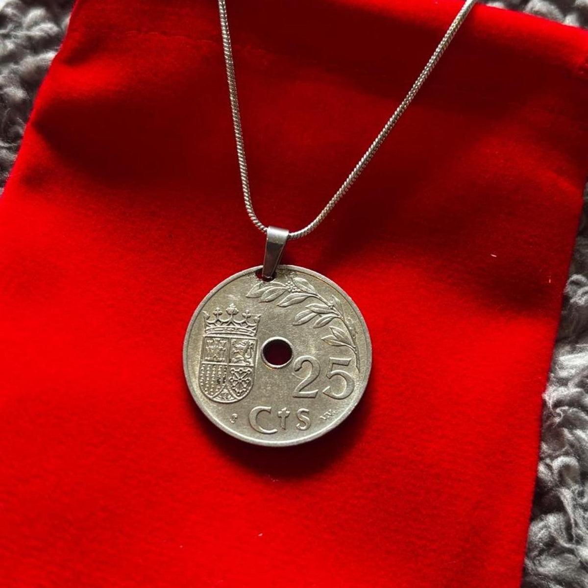 Vintage spain vintage 25 cent