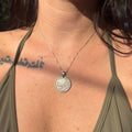 Silver 10 francs coin necklace