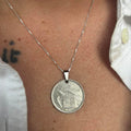 Silver spanish 5 pesetas coin